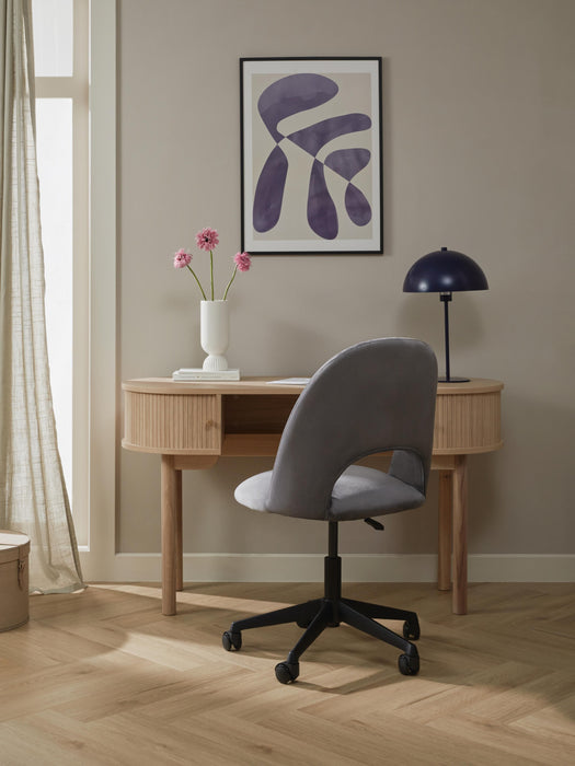 Velvet Desk Chair Rachel Height-adjustable
