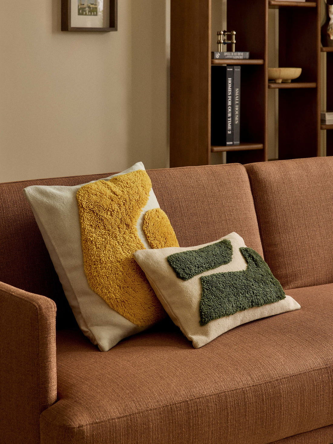 Flick Cushion Cover with Abstract Decoration