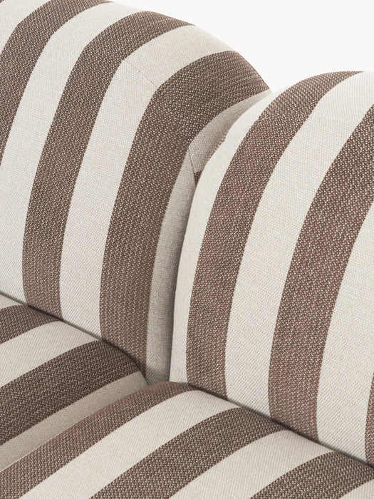 Modular Striped Sofa Wolke 3-seater