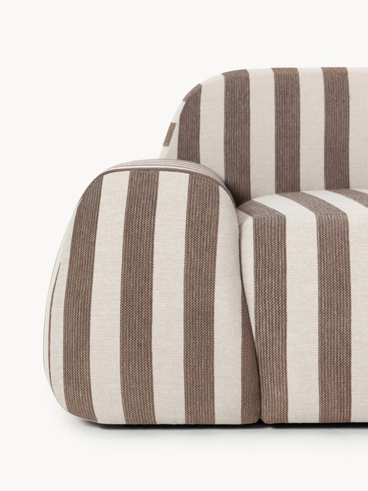 Modular Striped Sofa Wolke 3-seater