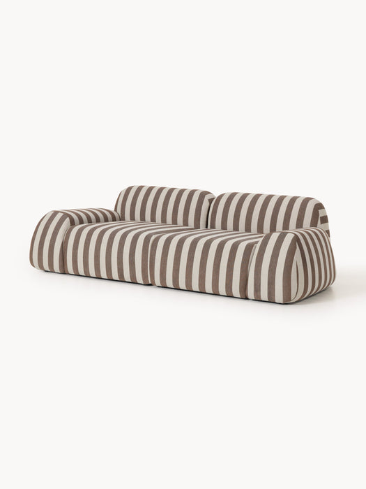 Modular Striped Sofa Wolke 3-seater