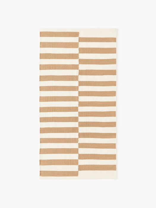 Hand-Woven Kelim Rug Donna with Stripes