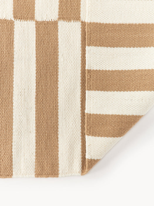 Donna Hand-Woven Kelim Rug with Stripes