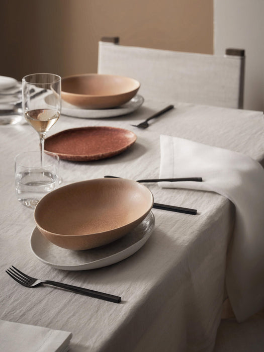 Handmade Organic Shaped Soup Plates Macey Set of 4