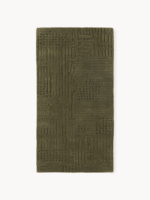 High-Low Wool Rug Merima Hand-Tufted