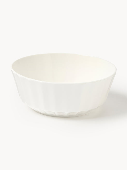 Porcelain Small Bowls Antonin with Embossed Pattern Set of 4