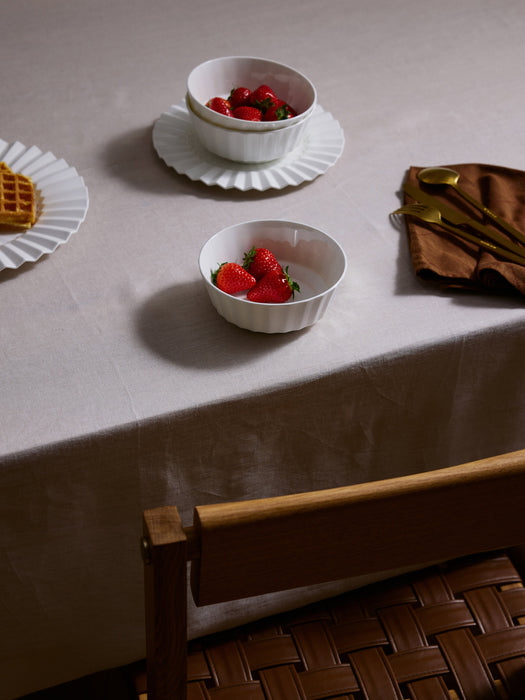 Porcelain Small Bowls Antonin with Embossed Pattern Set of 4