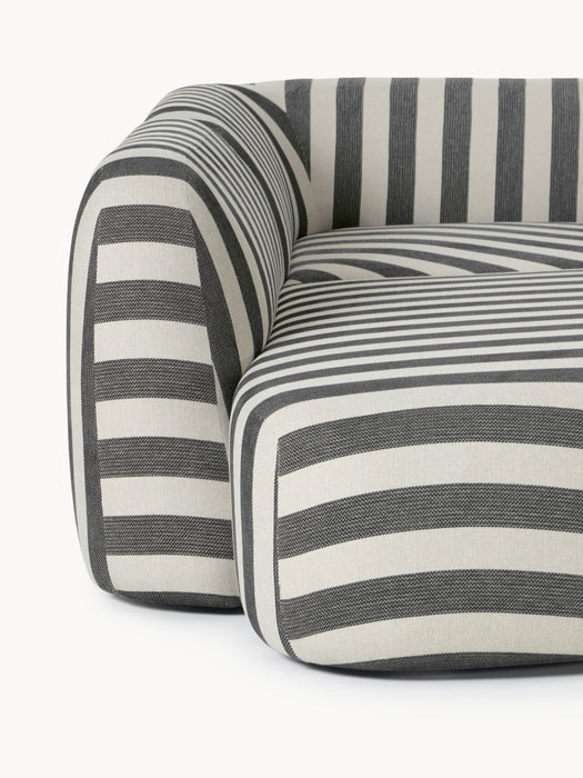 XL Modular Striped Sofa Wolke