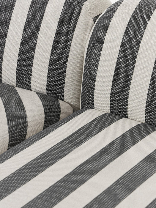 XL Modular Striped Sofa Wolke