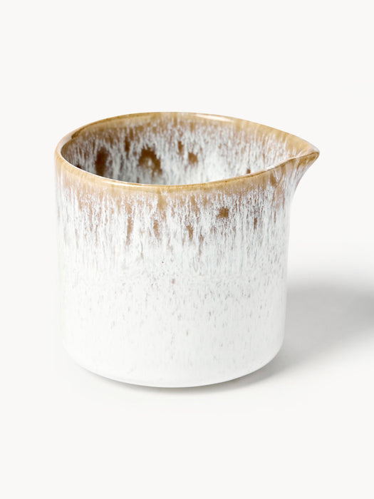 Handmade Milk Jug Danza with Reactive Glaze