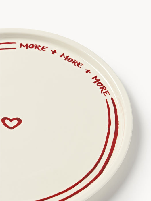 Porcelain Charger Plate Tutti with Decorative Motif