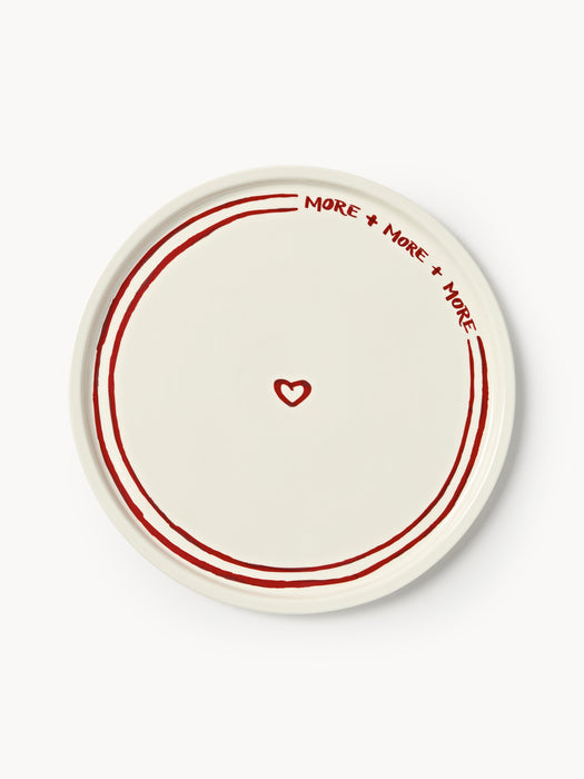 Porcelain Charger Plate Tutti with Decorative Motif