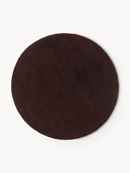 Round Hand-Tufted Wool Rug Merima