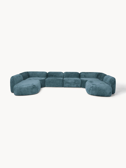 XL Modular Teddy Boucl Sofa Wolke