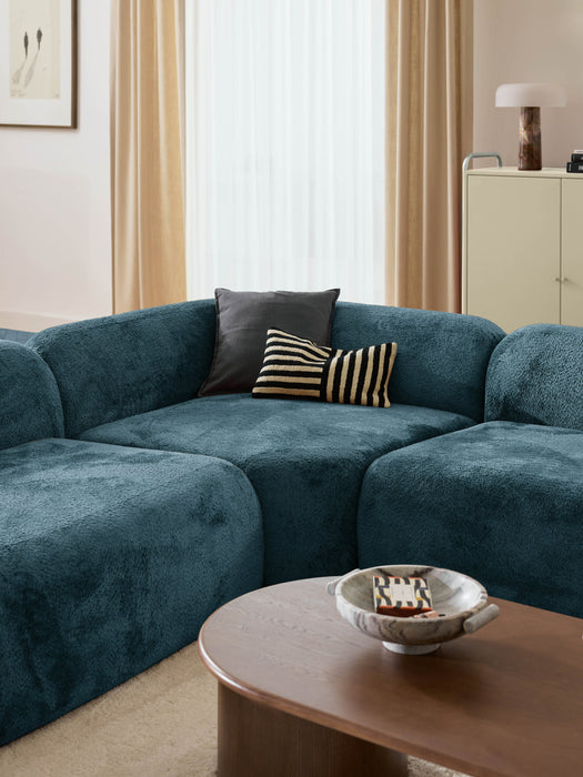 XL Modular Teddy Boucl Sofa Wolke