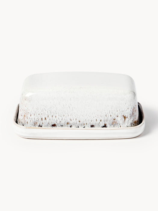 Handmade Butter Dish Danza with Reactive Glaze