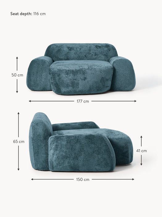 XL Teddy Boucl Lounge Chair Wolke