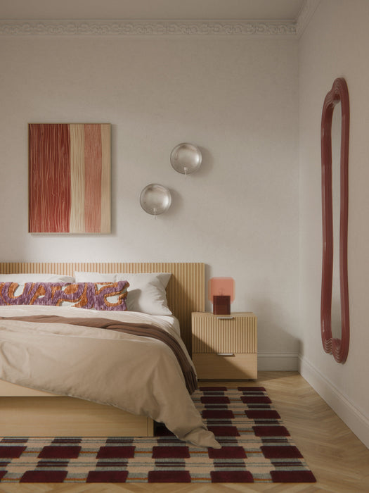 Wooden Bedside Table Sato