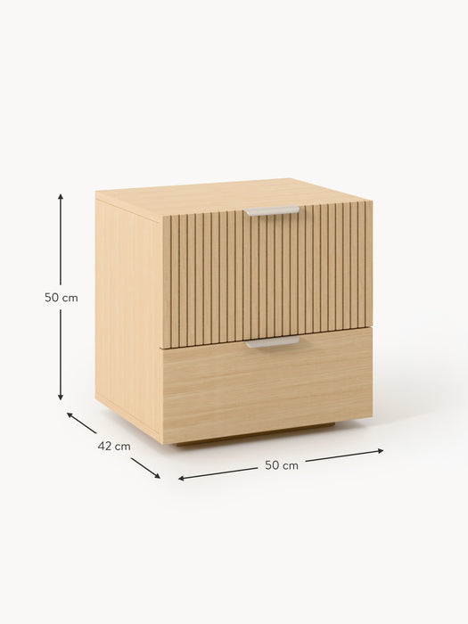 Wooden Bedside Table Sato