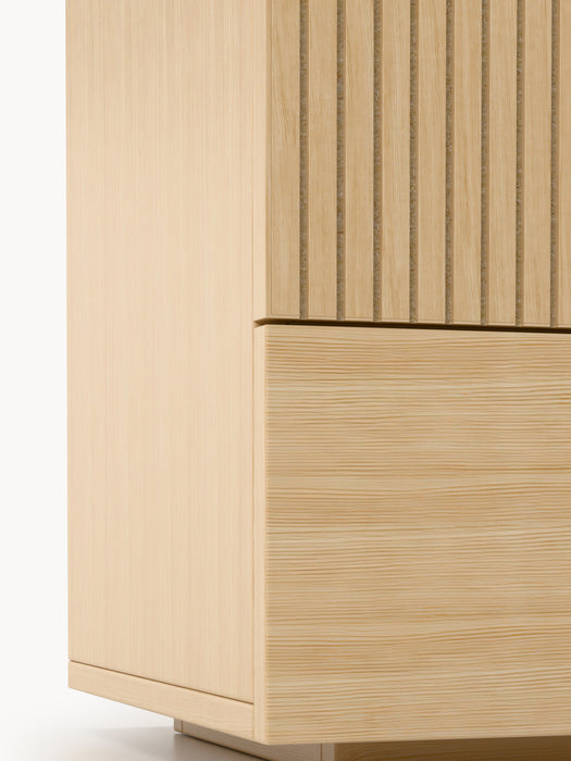 Wooden Bedside Table Sato