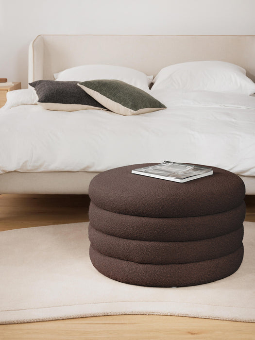 XL Boucl Stool Alto with Storage Space