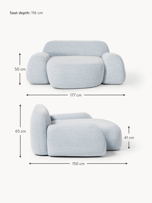 XL Boucl Lounge Chair Wolke