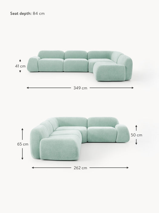 Modular Corner Sofa Wolke 4-seater