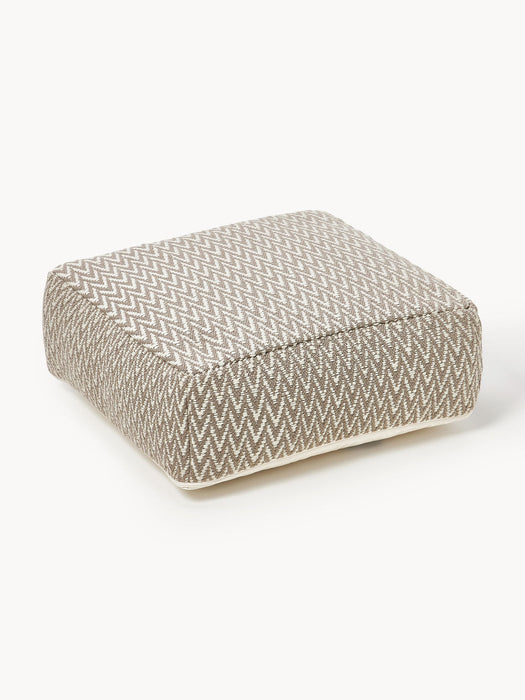 Suria Outdoor Floor Cushion with Woven Pattern
