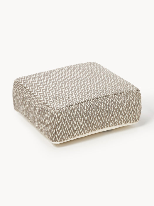 Outdoor Floor Cushion Suria with Woven Pattern