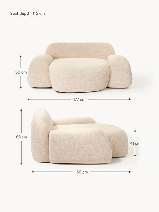 XL Boucl Lounge Chair Wolke