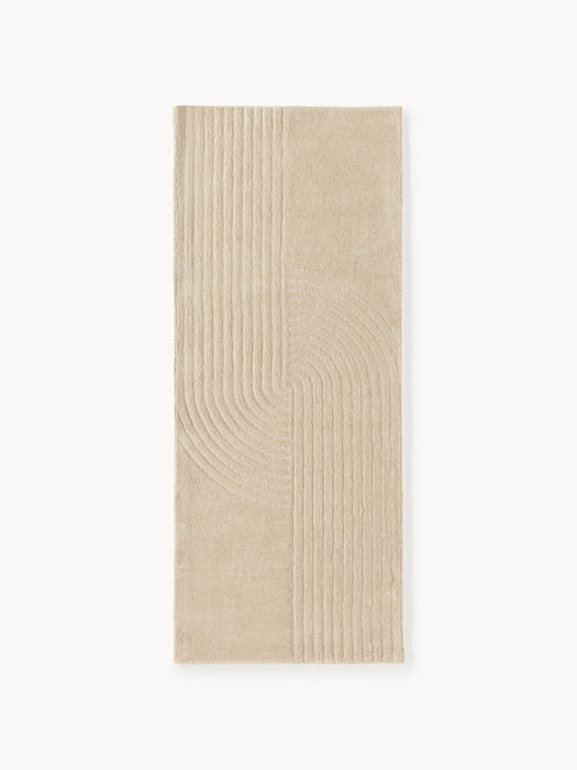 High-Low Wool Runner Mason Hand-Tufted
