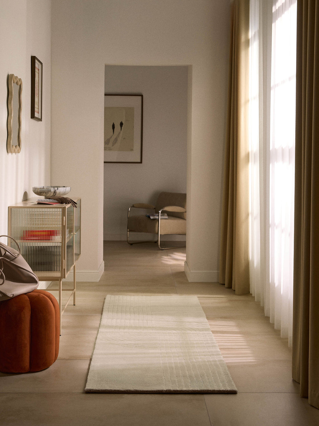 Mason High-Low Wool Runner, Hand-Tufted
