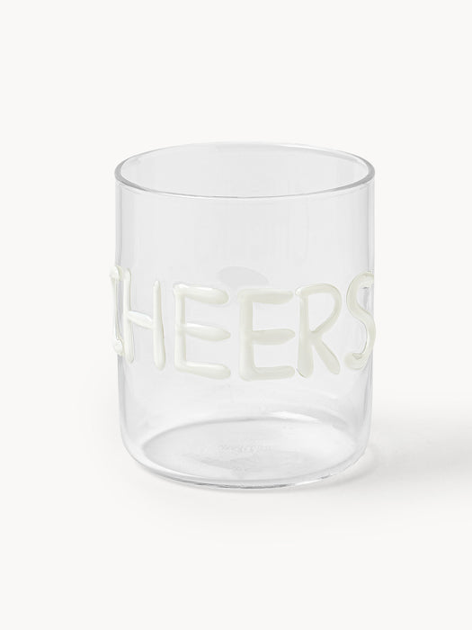 Mouth-Blown Borosilicate Tumblers Tutti Set of 4