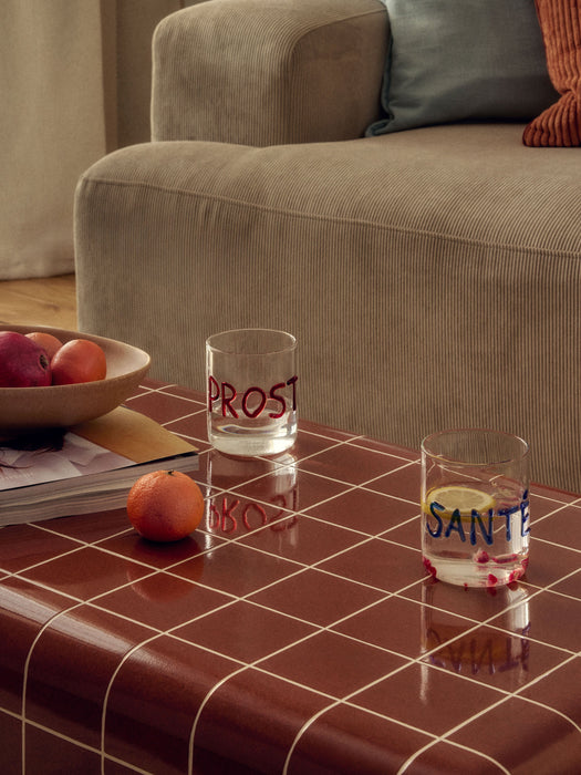 Mouth-Blown Borosilicate Tumblers Tutti Set of 4