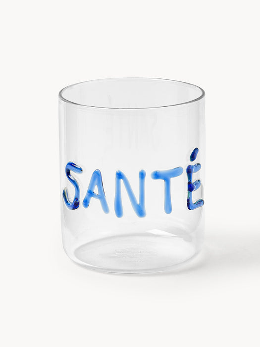 Mouth-Blown Borosilicate Tumblers Tutti Set of 4