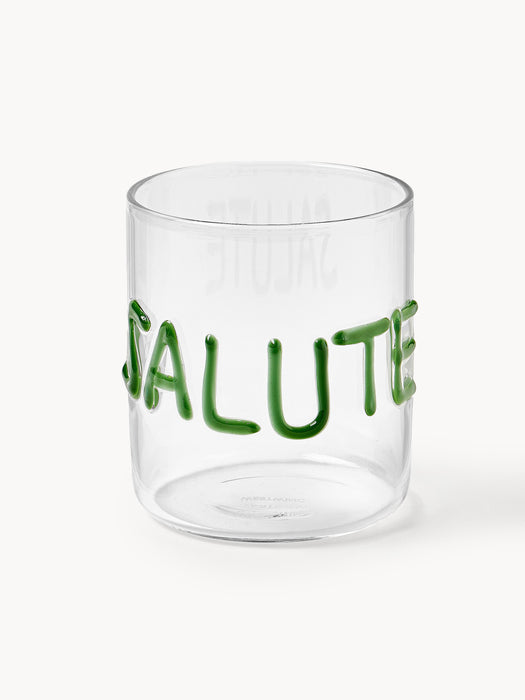 Mouth-Blown Borosilicate Tumblers Tutti Set of 4