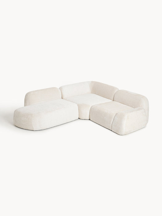 Wolke Modular Teddy Bouclé Corner Sofa (4-seater)