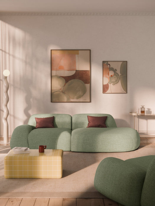 Wolke Modular Bouclé Chaise (3-seater)