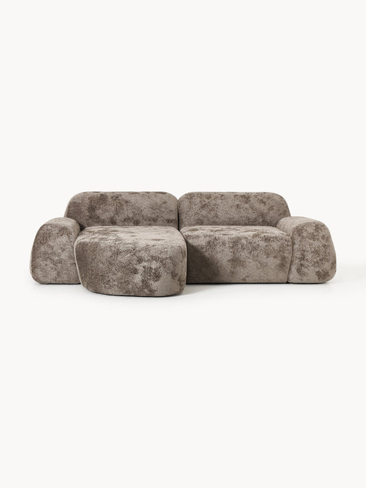 Modular Teddy Boucl Corner Sofa Wolke 3-seater