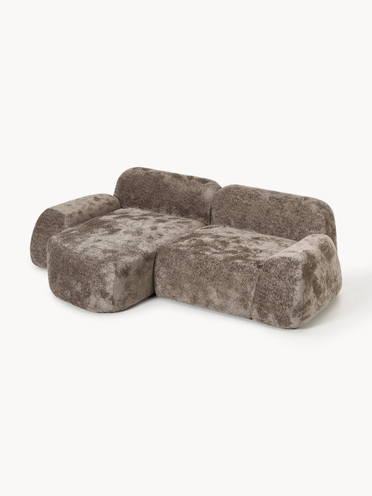 Wolke Modular Teddy Bouclé Corner Sofa (3-seater)
