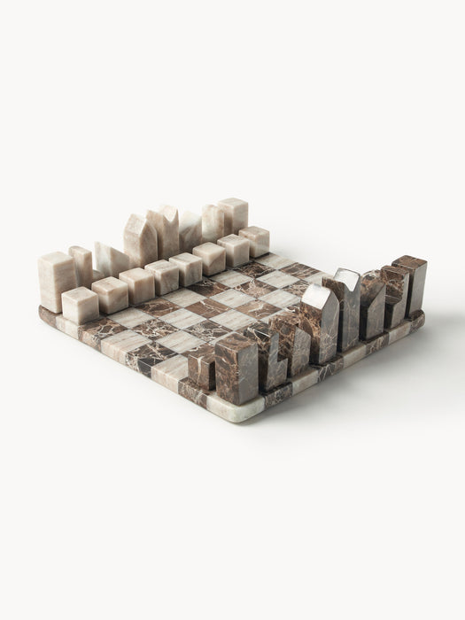 Handmade Marble Chess Game Lucien