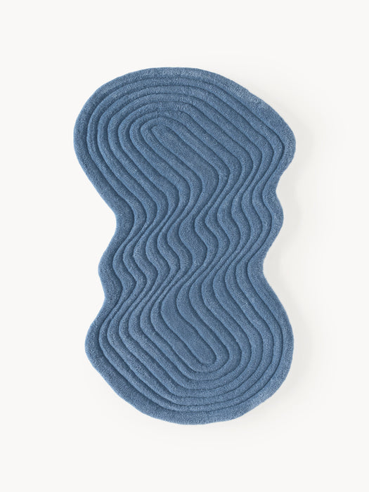Organic-Shaped Hand-Tufted Wool Rug Aliza