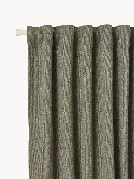 Joan Opaque Multi-Band Curtains, Set of 2, W 140 cm
