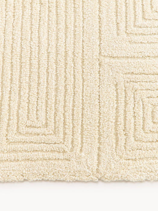 Alexia High-Low Wool Rug, Hand-Tufted