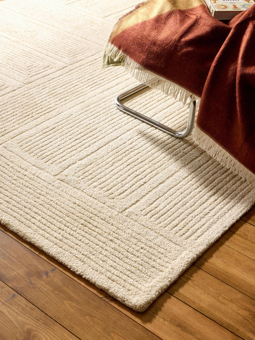 Alexia High-Low Wool Rug, Hand-Tufted