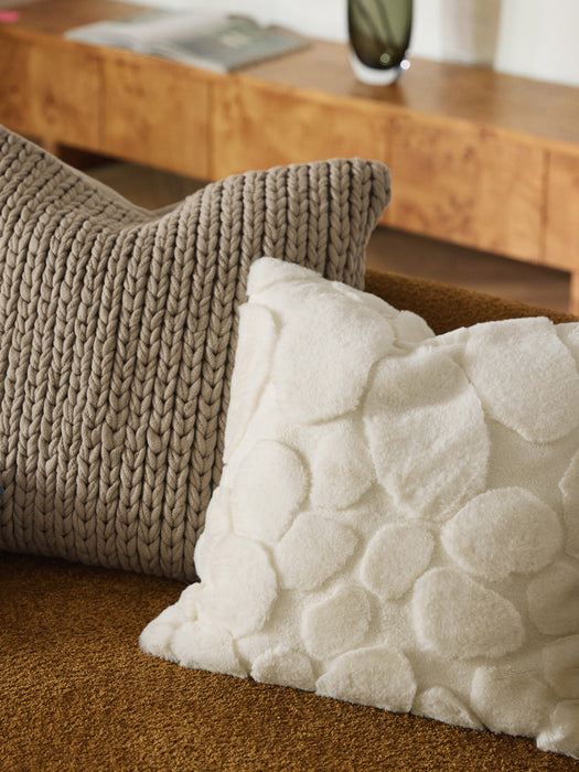 Cushion Cover Svala with a High-Low Texture