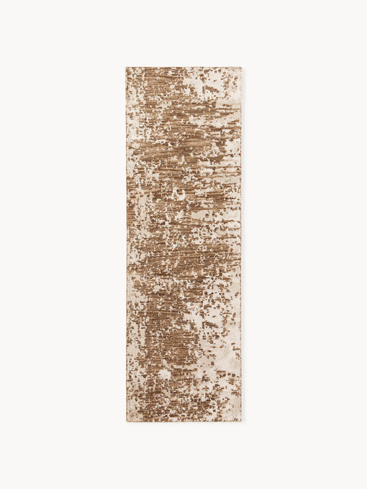Hand-Woven Wool Runner Cynthia with Abstract Pattern