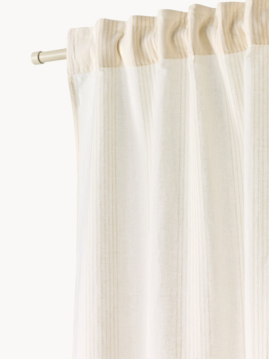Dewi Light-Filtering Multi-Band Curtains, Set of 2, W 140 cm