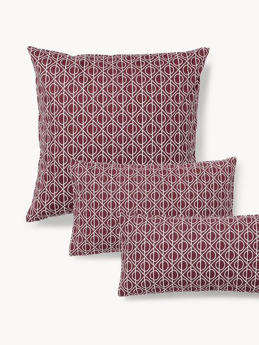 Geometric Print Cotton Pillowcase Jella