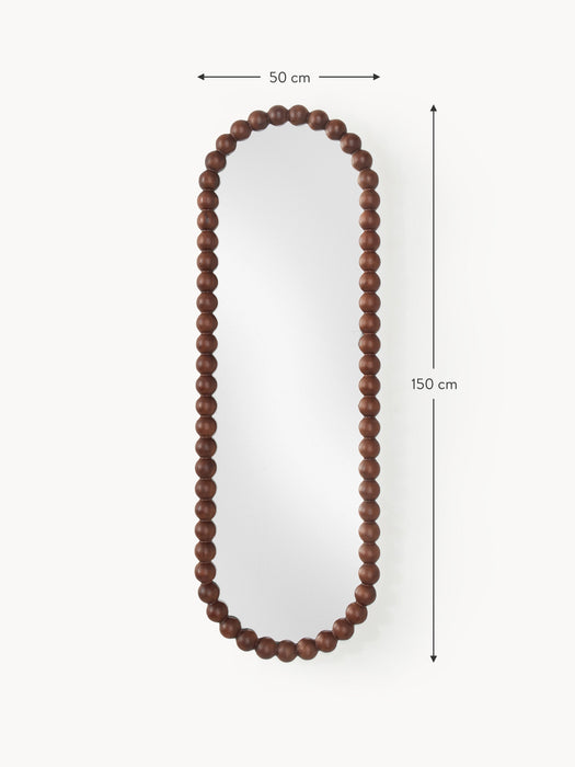 Full-Length Wall Mirror Ayu with Acacia Wood Frame